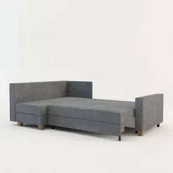 Online Comfort Line Narożnik rozkładany jasnoszary SPELLO lewy