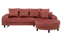 Clearance Comfort Line Narożnik rozkładany koralowy NAPOLI prawy