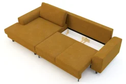 Comfort Line Narożnik rozkładany miodowy HARISON lewy