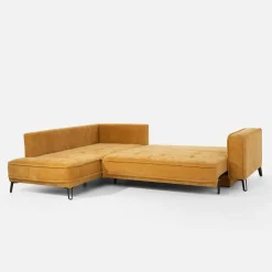 Clearance inny Narożnik rozkładany musztardowy SEGRE SET 2 lewy