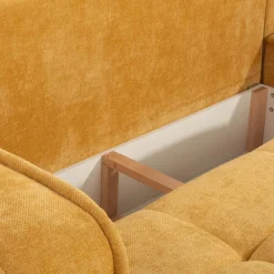 Clearance inny Narożnik rozkładany musztardowy SEGRE SET 2 lewy