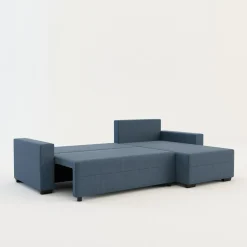 New Exline Narożnik rozkładany niebieski ASNA
