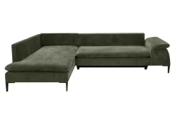 Clearance New Form Narożnik rozkładany oliwkowy OZZY L lewy