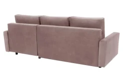 Outlet Exline Narożnik rozkładany różowy ZOYA