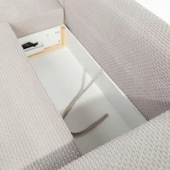 Sale inny Narożnik rozkładany szarobeżowy ANAFI