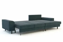 New Comfort Line Narożnik rozkładany szaroniebieski HARISON prawy