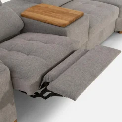Discount Inspire Narożnik rozkładany z funkcją relaks szary VESTA lewy