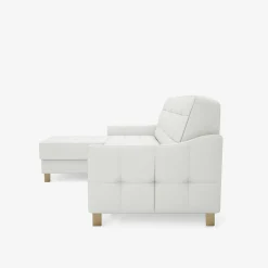 Discount Impresti Narożnik skórzany biały MALMO