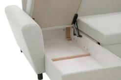 Sale Fresh Narożnik z 2 pojemnikami beżowy LANA