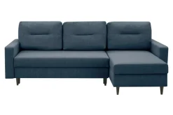 Outlet Exline Narożnik z 2 pojemnikami ciemnoniebieski POLLY
