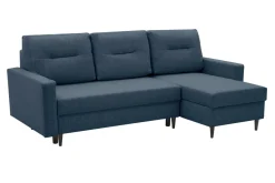 Outlet Exline Narożnik z 2 pojemnikami ciemnoniebieski POLLY