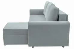 Outlet Narożnik z 2 pojemnikami jasnoszary MELI