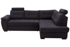 New Exline Narożnik z 2 zagłówkami ciemnoszary FALCO prawy