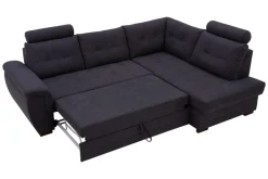 New Exline Narożnik z 2 zagłówkami ciemnoszary FALCO prawy