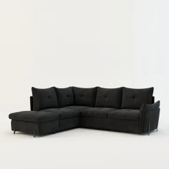 Online Instilo Narożnik z dostawką grafitowy ALMERIA PR.2 prawy