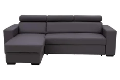 Outlet Exline Narożnik z ekoskóry ciemnoszary MATRIX