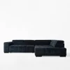 Outlet FN Design Narożnik z regulowanymi zagłówkami granatowy CHOCO prawy