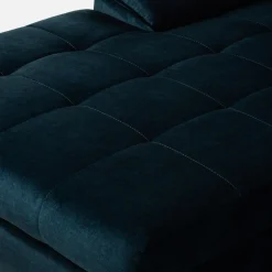 Best inny Narożnik z regulowanymi zagłówkami granatowy CRYSTAL lewy