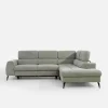 Discount New Form Narożnik z regulowanymi zagłówkami jasnoszary JAZZY L prawy