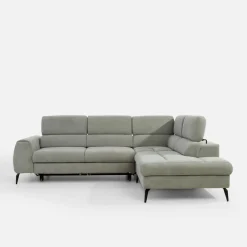 Discount New Form Narożnik z regulowanymi zagłówkami jasnoszary JAZZY L prawy