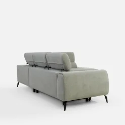 Discount New Form Narożnik z regulowanymi zagłówkami jasnoszary JAZZY L prawy