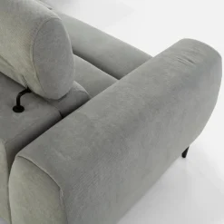 Discount New Form Narożnik z regulowanymi zagłówkami jasnoszary JAZZY L prawy