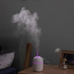 PLATINET S.A. Małe Agd^Nawilżacz powietrza LED biały HAZY 200 ml