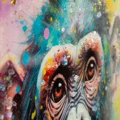 Best inny Obraz na płótnie kolorowy MAŁPA 60x60 cm