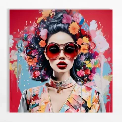Best inny Obraz na płótnie RETRO KOBIETA II 80x80 cm