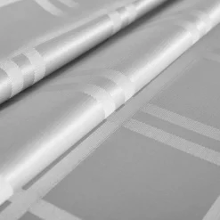 inny Obrusy, Serwetki I Bieżniki|Obrusy, Serwetki I Bieżniki^Obrus żakardowy w kratę jasnoszary CASCADE 140x280 cm