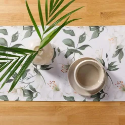 inny Obrusy, Serwetki I Bieżniki|Obrusy, Serwetki I Bieżniki^Obrus biały w kwiaty GARDENA 40x120 cm