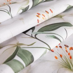 inny Obrusy, Serwetki I Bieżniki|Obrusy, Serwetki I Bieżniki^Obrus biały w kwiaty GARDENA 40x120 cm
