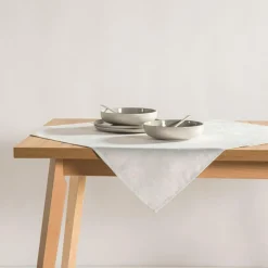 Discount inny Obrus do jadalni biało-srebrny AMELIA 85x85 cm