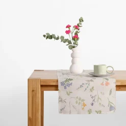 inny Obrusy, Serwetki I Bieżniki|Obrusy, Serwetki I Bieżniki^Obrus z lnem w polne kwiaty GARDENA 40x120 cm