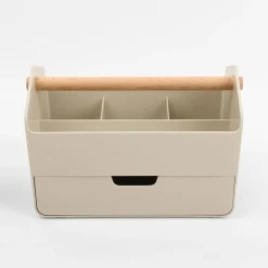 Discount inny Organizer z szufladą beżowy 23x14,5x14,5 cm