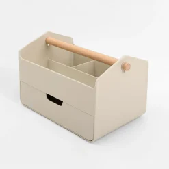 Discount inny Organizer z szufladą beżowy 23x14,5x14,5 cm