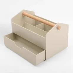 Discount inny Organizer z szufladą beżowy 23x14,5x14,5 cm