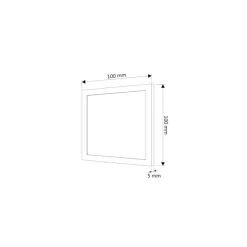 Outlet Oświetlenie LUMEN 3-punktowe QUADRO LED Z-3FOT-BI-BZ-TS, barwa zimna
