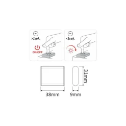 Outlet Oświetlenie LUMEN 3-punktowe QUADRO LED Z-3FOT-BI-BZ-TS, barwa zimna
