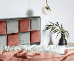 Best Frizy Panel tapicerowany FIBI PROSTOKĄT 60x20, różowy