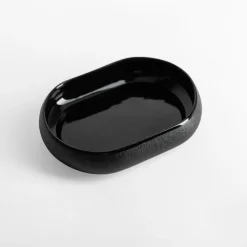 inny Miski, Patery I Półmiski^Patera owalna czarna 17,8 cm