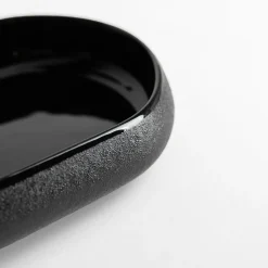 inny Miski, Patery I Półmiski^Patera owalna czarna 17,8 cm
