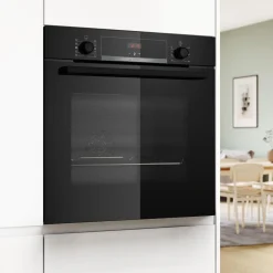 BOSCH Piekarniki^Piekarnik seria 4 termoobieg z parą czarny HQA534EB3