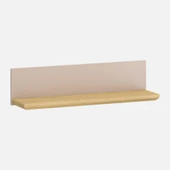 Sale inny Półka wisząca do salonu 90 cm IDELLO taupe dąb kamienny