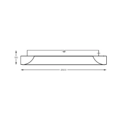 Clearance Zumaline Plafon biały LED CAMERON 60 cm