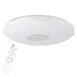 Best Plafon biały LED 68W DIAMOND 50 cm z pilotem