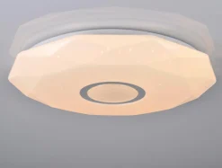 Best Plafon biały LED 68W DIAMOND 50 cm z pilotem