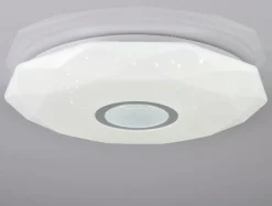 Best Plafon biały LED 68W DIAMOND 50 cm z pilotem