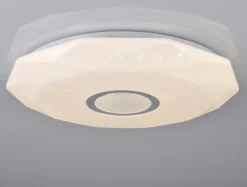 Best Plafon biały LED 68W DIAMOND 50 cm z pilotem
