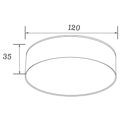 Zumaline Wszystkie Lampy Sufitowe^Plafon LED barwa neutralna 4000K złota SOLARI 12 cm